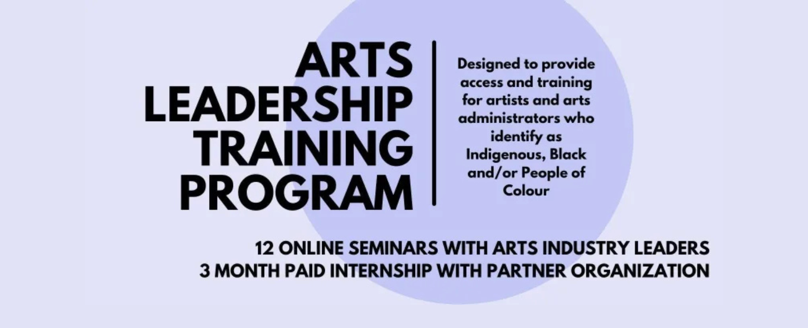 Arts Leadership Training Program Provides Opportunities for IBPoC Artists